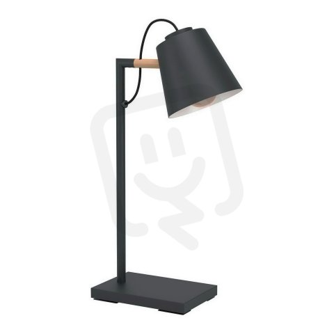 Stolní svítidlo LACEY 1xE14 černá/dřevo 40W IP20 EGLO 43613