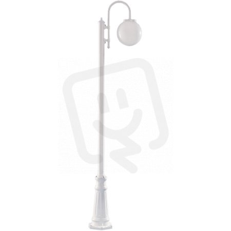 Sloupové svítidlo Bakchus sloup velký s ramenem bílá 60W IP23 E27 916121/08