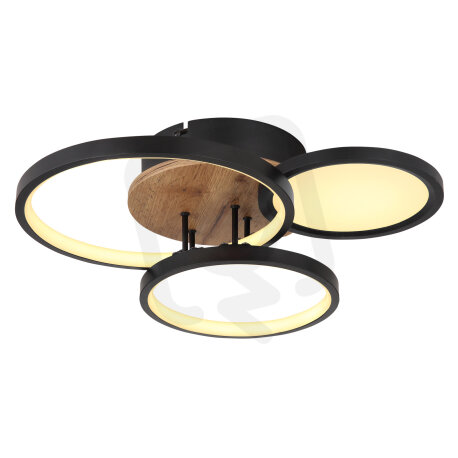 Stropní svítidlo SID černá LED 30W 230V, 1500lm, 3000K GLOBO 67273-30