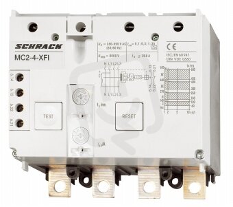 Spoušť reziduálního proudu 30 mA, 4-pólová SCHRACK MC296719V2