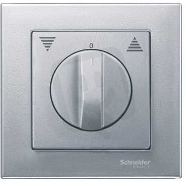 Merten Centrální deska otočného spínače žaluzií Aluminium SCHNEIDER MTN569860