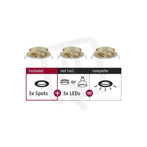 Choose RL Set of 3 spots swivelling Max