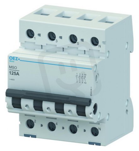 MSO-32-3N Vypínač In 32 A, Ue AC 250/440 V, 3+N-pól OEZ:42333