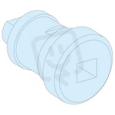 Schneider 09989 Dveřní vložka se čtvercovým otvorem 6mm, IP55