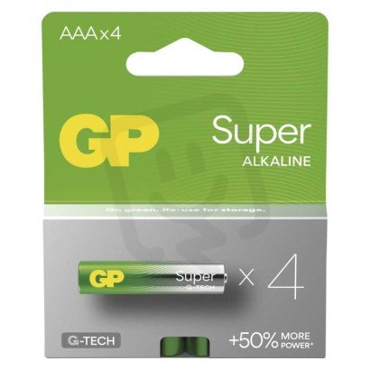 Alkalická baterie GP Super AAA (LR03) B01114