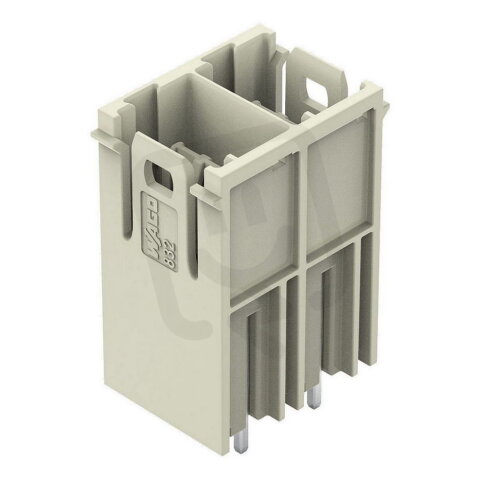 Konektor s pájecími piny THT pájecí kontakt 1,2x1,2 mm rovné světle šedá 2pól.