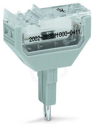 Zásuvný modul 2pól. S diodou 1N4007 šedá WAGO 2002-880/1000-411