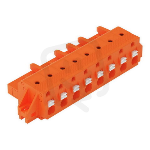 Pružinová svorka CAGE CLAMP oranžová 2,5mm2 8pól. oranžová WAGO 2231-708/031-000