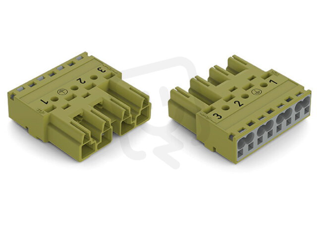 Zástrčka 4pól. Kód. B světle zelená WAGO 770-274/073-000