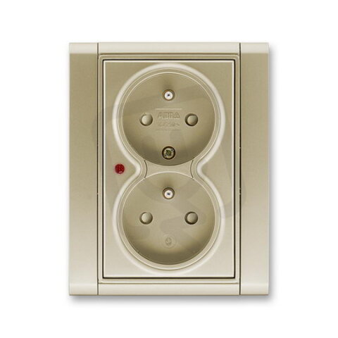 ABB 5592F-C02359 33 Zásuvka dvojnásobná, s ochranou před přepětím