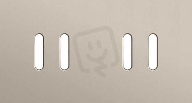 2násobný čelní panel, vodorovný, NIKO Rocker steel CHAMPAGNE COATED 166-56802