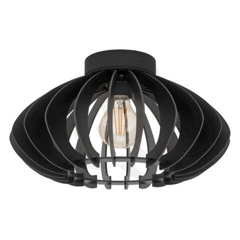 Stropní svítidlo COSSANO 3 E27 d380 černá/dřevo 1X40W IP20 EGLO 900999