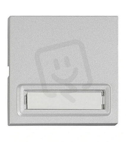 Kryt přístrojů s podsvětleným popisovým polem, stříbrný SCHRACK EV122311--