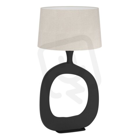 Stolní svítidlo DIEZMA H-880 černá/přírodní plátno 60W EGLO 390424