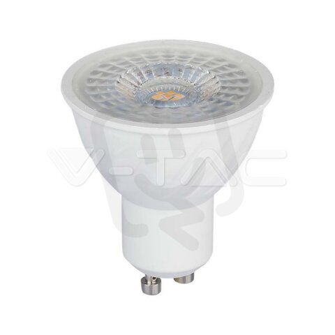LED Spotlight SAMSUNG CHIP GU10 6W Ripple Plastic 110°D 4000K, VT-247