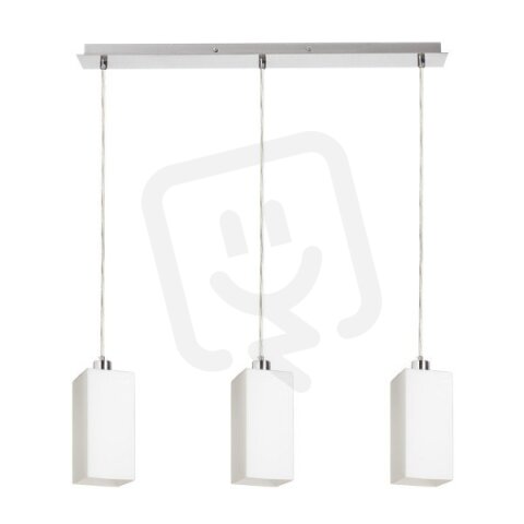 LIZ III 60 závěsná opálové sklo/matný nikl 230V E27 3x11W RENDL R14023