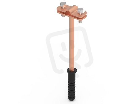 Držák vedení s hmoždinkou L160, drát 8/10mm, hmoždinka 60mm, Cu GROMTOR 311314