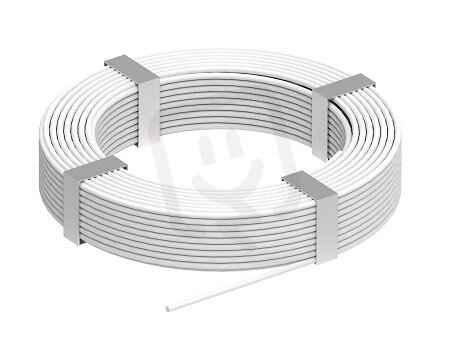 Hliníkový drát s bílým PVC potahem d8/11mm, 10kg/50m, Al/PVC GROMTOR 300918