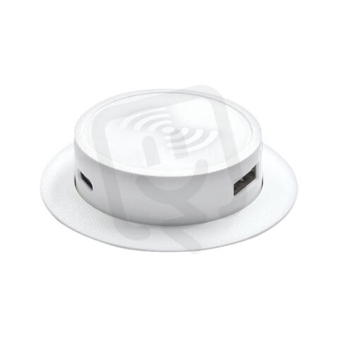 Bezdrátová 15W + USB A+C 20W PD výsuvná