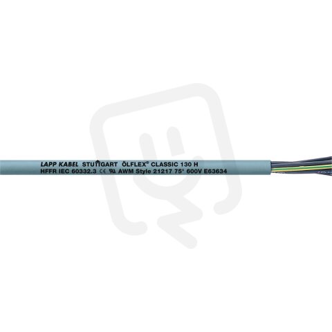 Ovládací kabel ÖLFLEX CLASSIC 130 H 3X0,75 LAPP 1123034