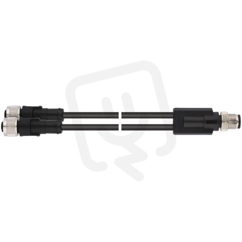 Konfekcionovaný kabel pro snímače/akční členy AB-C3-M12Y-0,3PUR-M12FS-B 22260501