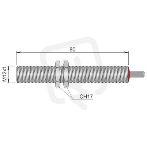 Válcový magnetický senzor Atex plyn/prach AECO SMC-12 NO M1 LC5 AGD2