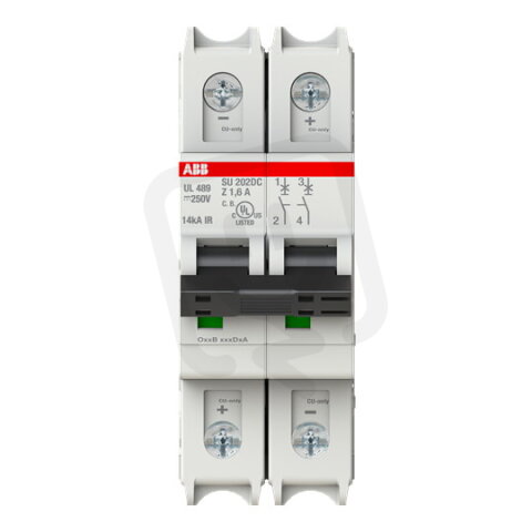 SU202DC-Z1,6; 2 pólový jistič; jmenovitý