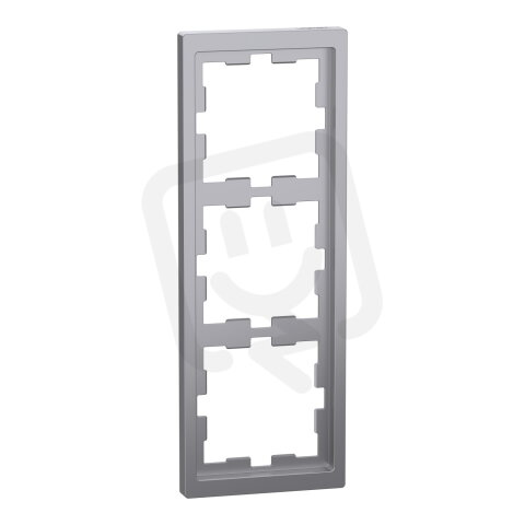 Rámeček Merten D-Life, trojnásobný, stainless steel, plast MEG4030-6536