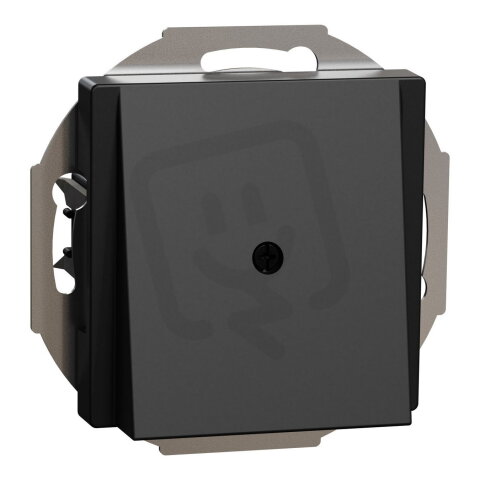 Centrální deska, Merten System M, s vývodkou, černá matná MEG4071-0403