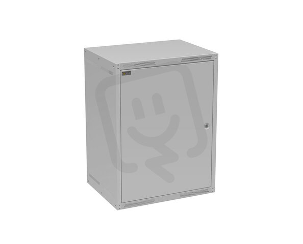 Nástěnný nýtovaný rozvaděč GrandN 16U s plechovými dveřmi,hl.450mm 83000786