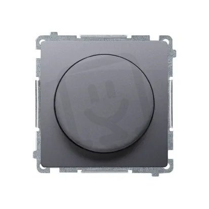 Otočný stmívač pro stmívatelné LED 230VAC, 2-250W, Inox BMS9L.01/21