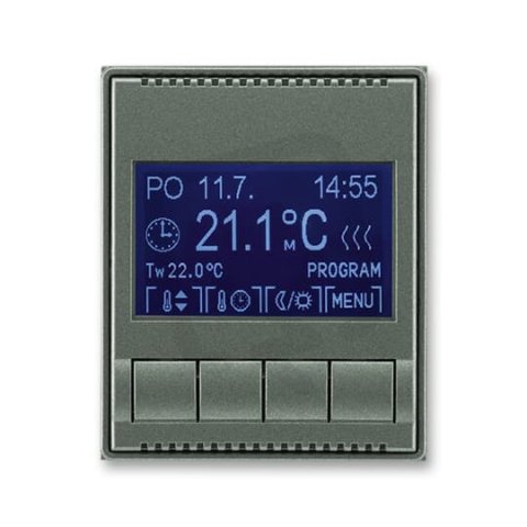 Termostat pokojový univerzální 3292E-A10301 34 antracitová Time ABB