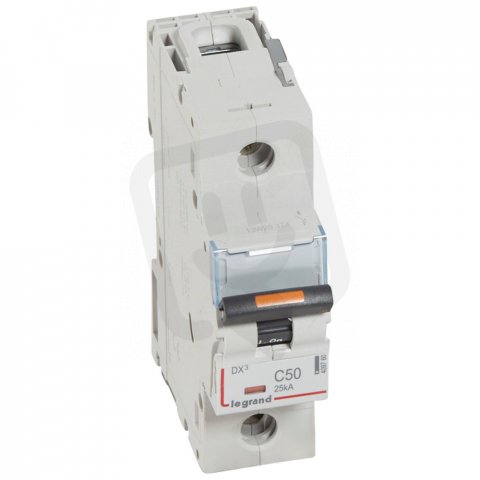 DX3 JISTIČ, 1 PÓLOVÝ, CHAR. C,50A 25KA LEGRAND 409760