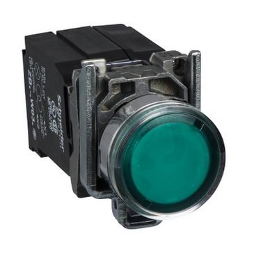 Ovládač stiskací prosvětlený, 1Z+1V, 110V, ZE SCHNEIDER XB4BW3335