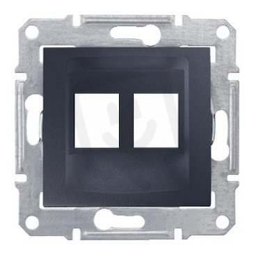 Sedna Kryt datové zásuvky 2xRJ45-AMP Molex Keline Graphite SCHNEIDER SDN4400670