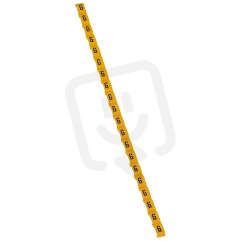 DUPLIX PÁS ZNAČEK ''G'' ČERNÁ NA ŽLUTÉM POZADÍ 20KS LEGRAND 038416