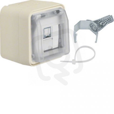 Zásuvka, datová, RJ 45, FTP, Cat.6e, IP55, W.1, bílá, mat BERKER 14093502