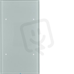 Senzor skleněný 2-násobný komforní 8 - 30 V= TS Sensor sklo alu BERKER 75142034