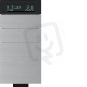 Tlačítkový senzor IR, 5-násobný s termostatem IQ Alu BERKER 75665694