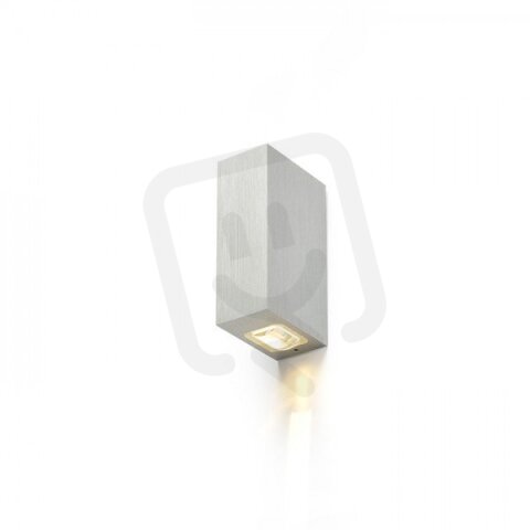 NICK II nástěnná česaný hliník 230V LED 2x3W 10° IP54 3000K RENDL R12827