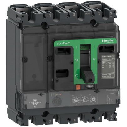 Jistič ComPacT NSX250H 70kA AC 4P4D 160A 2.2 SCHNEIDER C25H42D160
