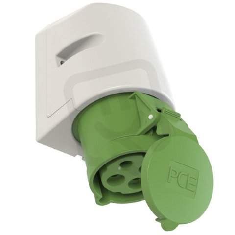 PCE 124-10 zásuvka nástěnná 4P, 32A/50-500V