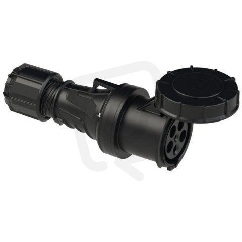 spojka 5P, 63A/400V, 6h, IP67, černá MIDNIGHT PCE PC-235-6xs