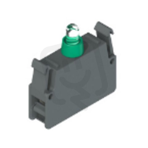 LED signálka, zelená, 12-30 V AC/DC, horní upevnění PIZZATO E2LP1A4V1