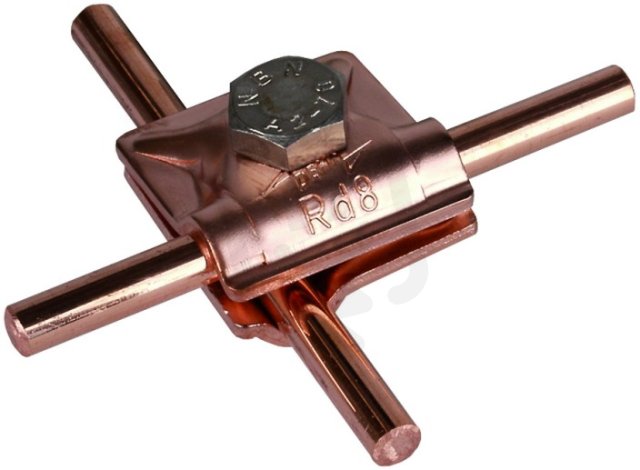 Svorka MV, Cu, pro prům. 8-10mm šroub se šestihrannou hlavou DEHN 390057
