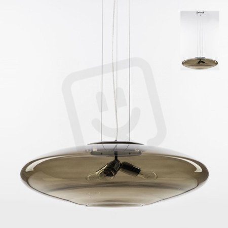 GALA ZÁVĚS KOUŘOVÁ 3xE27 PRŮM.600