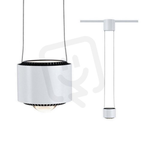 URail LED závěs Aldan 1-ramenné 1x8,5W bílá/černá stmívatelné PAULMANN 94971