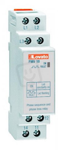 Lovato PMV10A440 Ochranné relé Sled a výpadek fáze 208÷440VAC