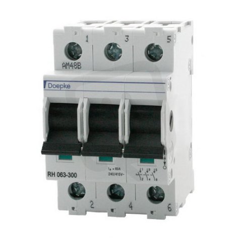 Výkonový odpínač RH 032-300 3pól., 32A,  3 sp., 0 rozp., 0 přep. DOEPKE 09981055