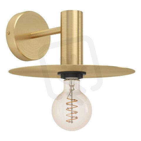 Nástěnné svítidlo ESCANDELL E27 kartáčovaná mosaz/černá 1X40W IP20 EGLO 900733